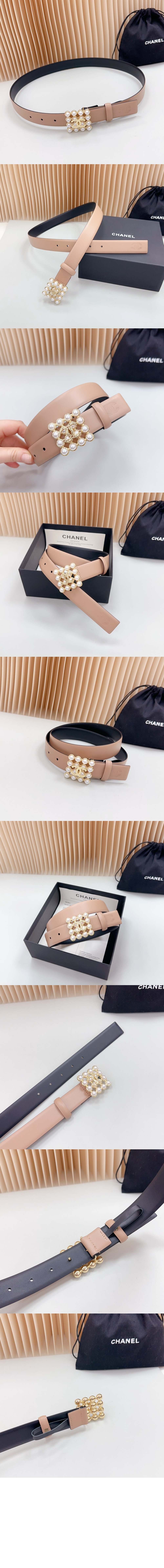 샤넬 로고핀 버클 벨트 AAA036