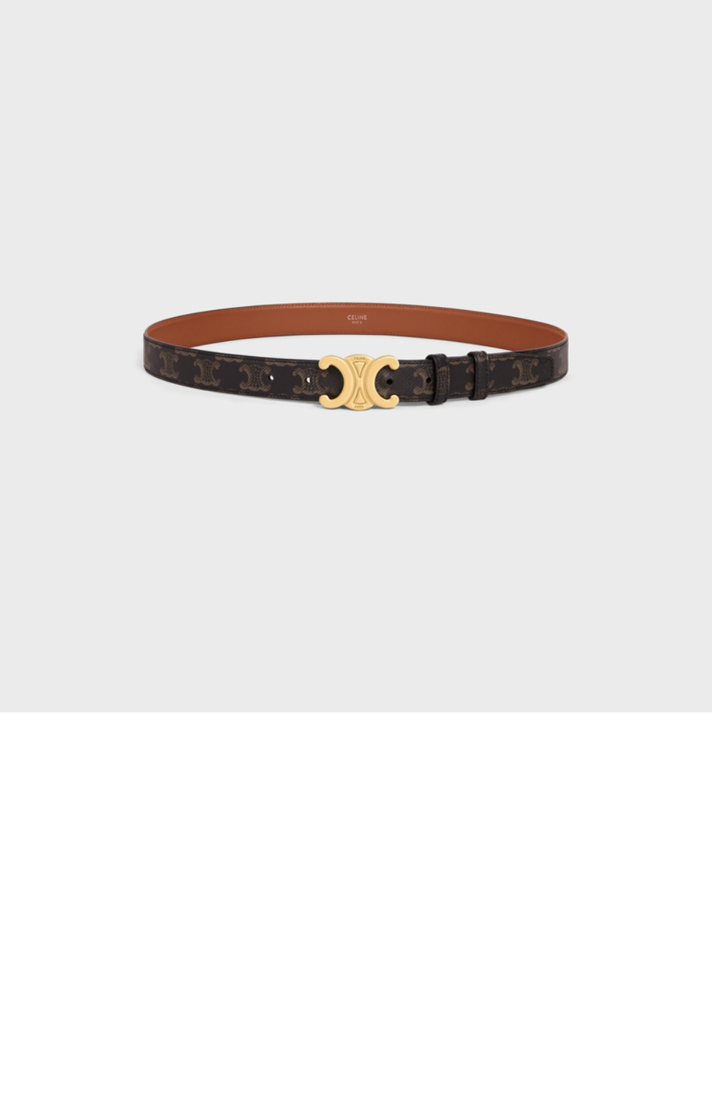 셀린느 로고 프린트 벨트 45AK92