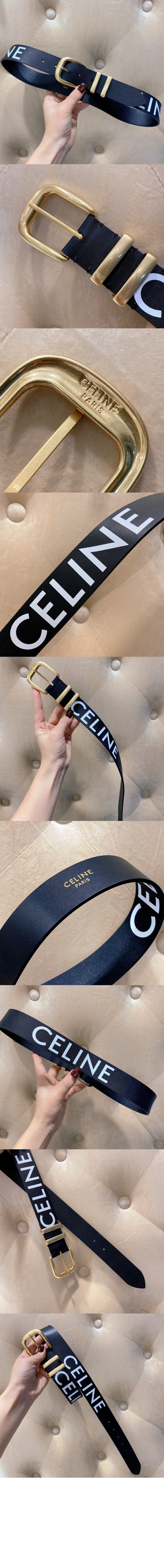 셀린느 웨스턴 셀린느 엠보 베지터블 소가죽 벨트 45B893