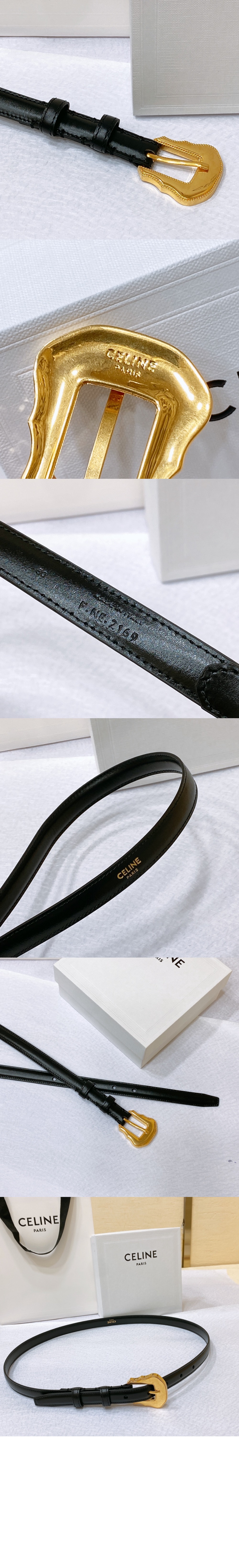 셀린느 토리옹 레더 벨트 45BFZ3