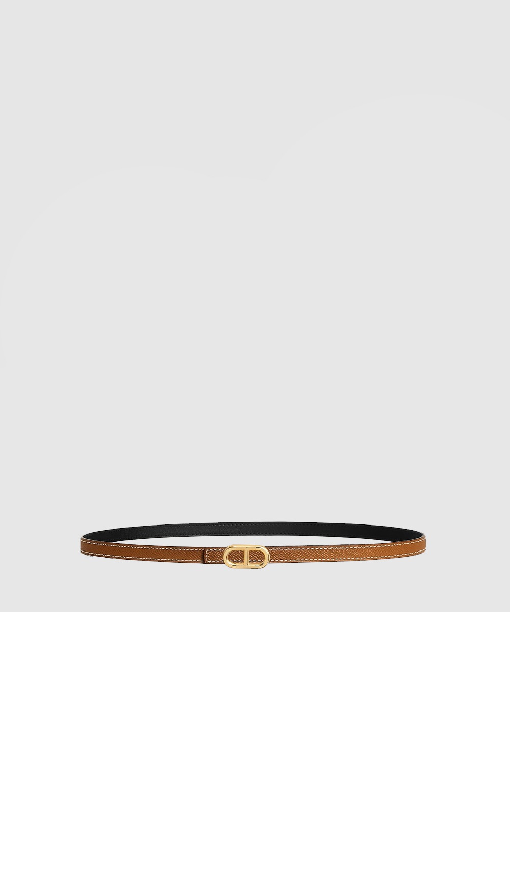 에르메스 Maillon H 버클 양면 가죽 벨트