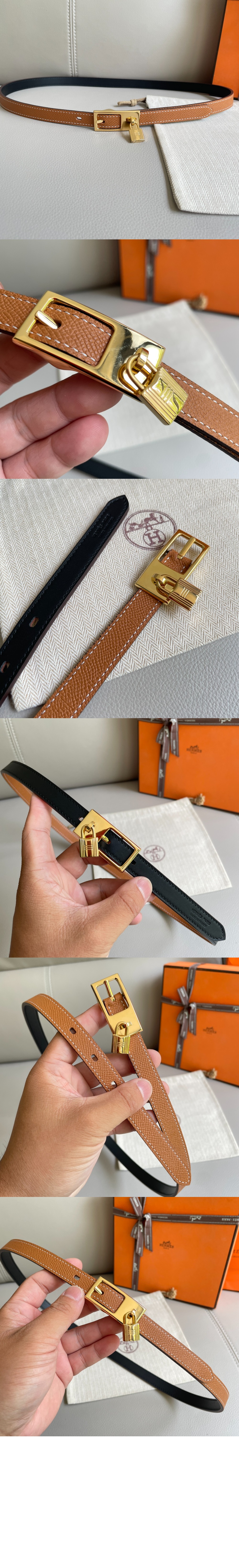 에르메스 럭키 리버서블 벨트