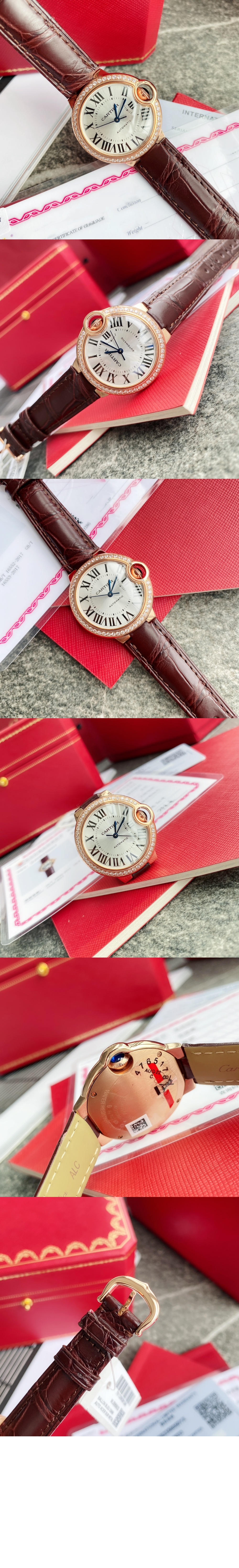 까르띠에 발롱 블루 드 까르띠에 워치 33 WJBB0033