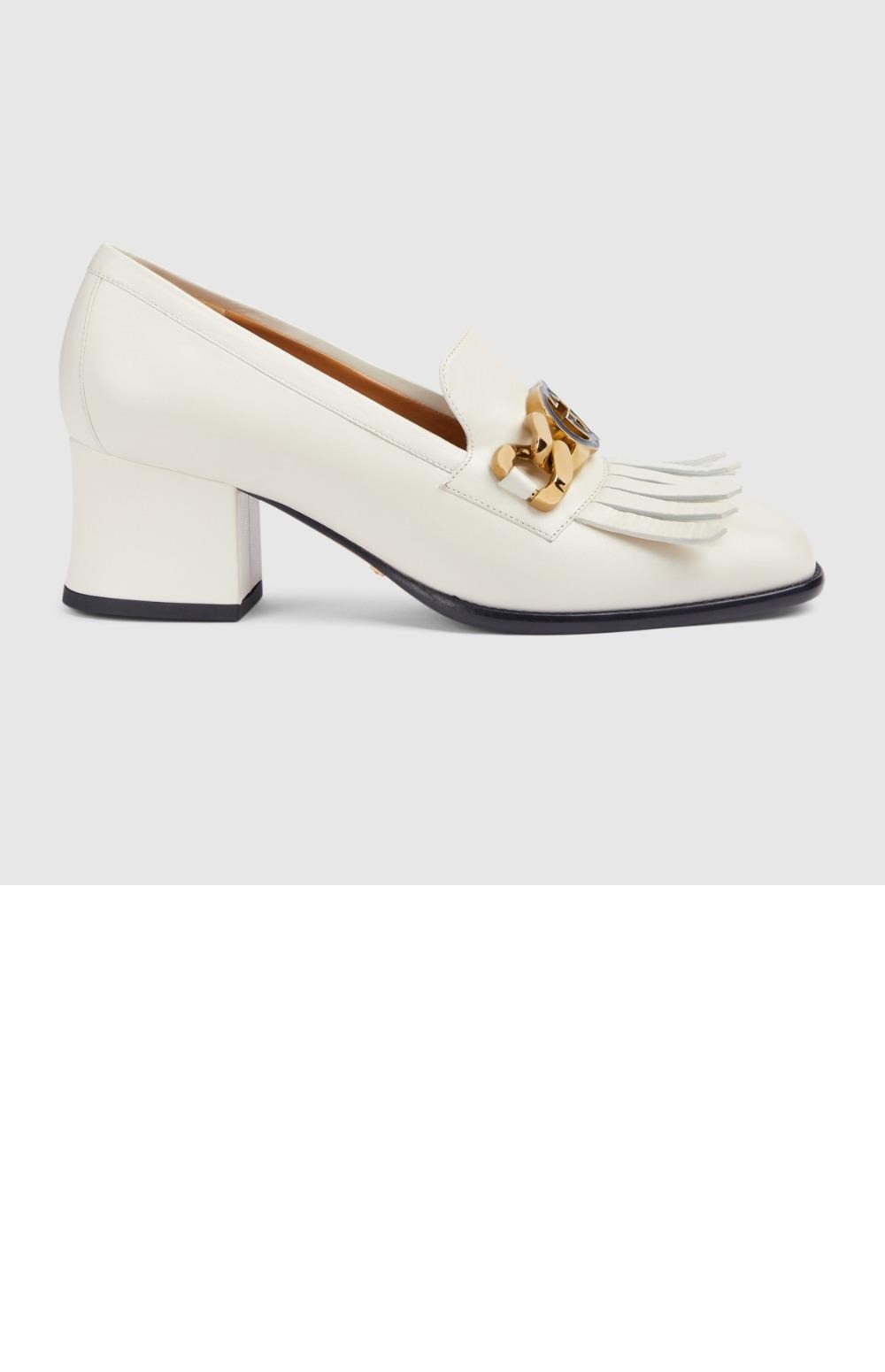 구찌 인터로킹 G 미드힐 펌프스 750532