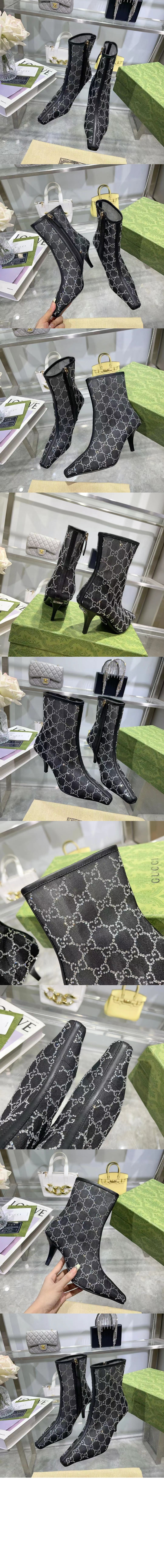 구찌 GG 미드힐 부츠 750228