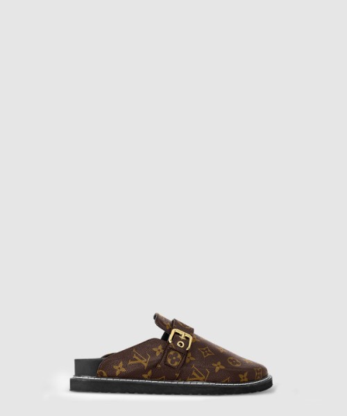 루이비통 LV 코지 플랫 컴포트 클로그 뮬 슬리퍼 1AAW6O