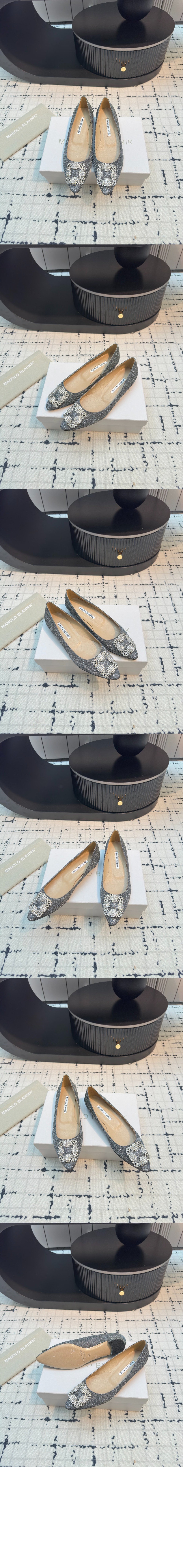 마놀로블라닉 한기시플랫 글리터