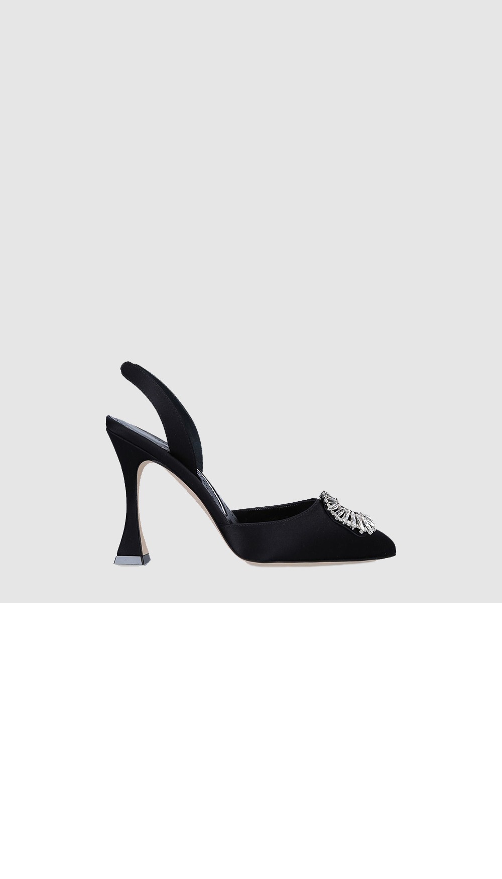 마놀로블라닉 프리타슬리 90 새틴 슬링백 뮬