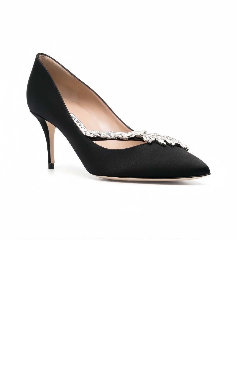 마놀로블라닉 나디라 새틴 쥬얼 펌프스