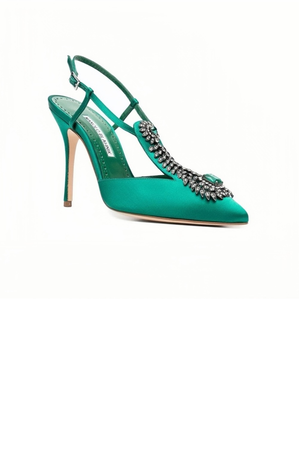 마놀로블라닉 자말라 90 새틴 펌프스