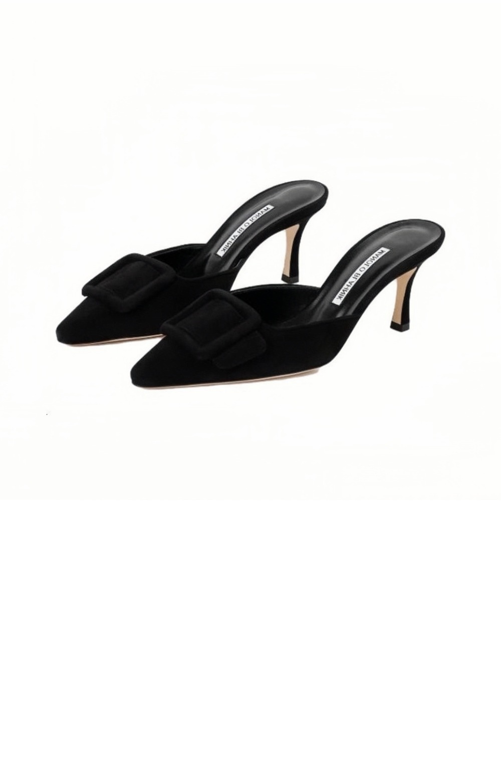 마놀로블라닉 메이세일 스웨이드 키튼 뮬