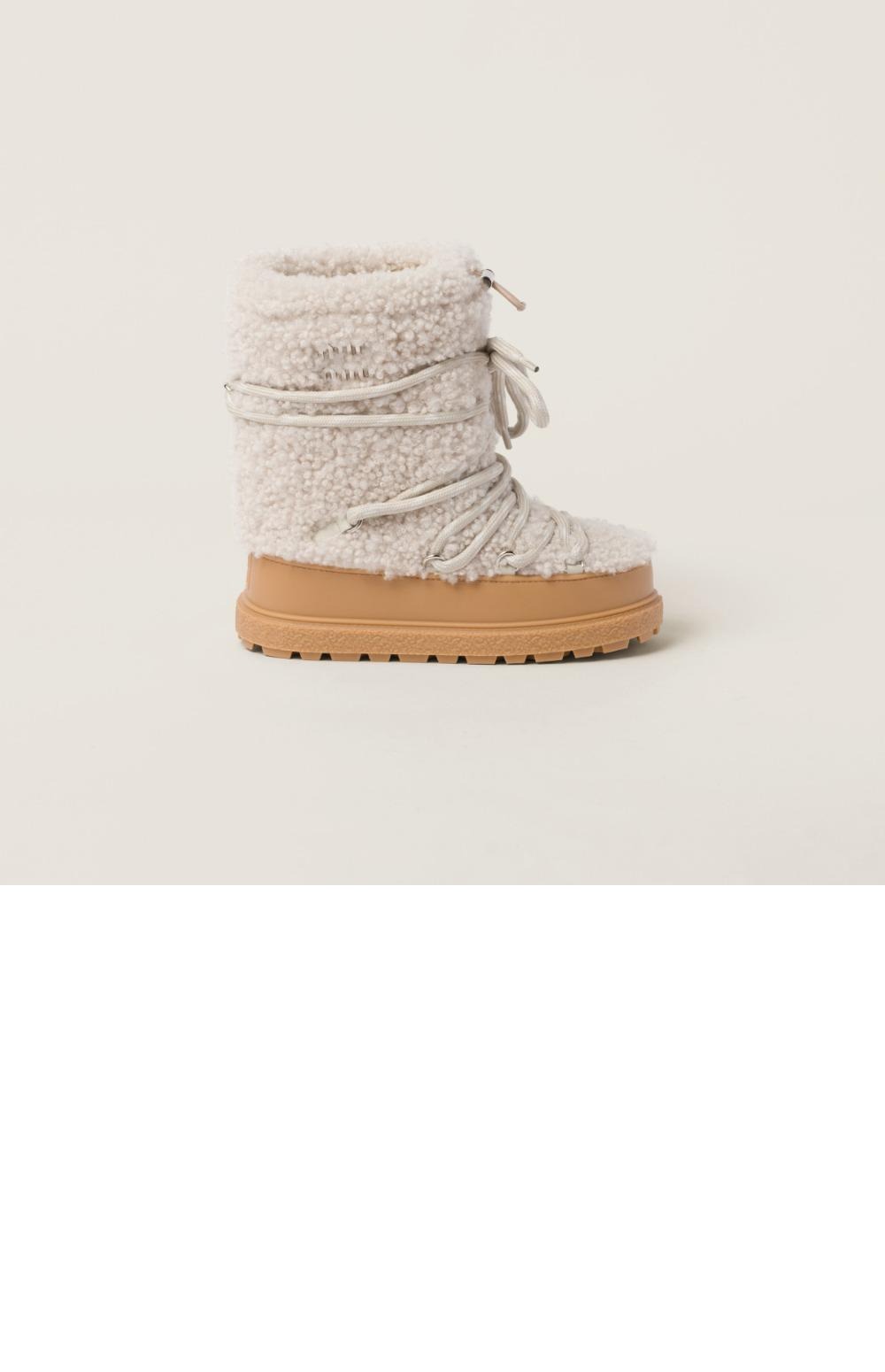 미우미우 양가죽 털 부츠 5U862D