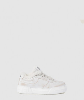 미우미우 레더 스니커즈 5E892D