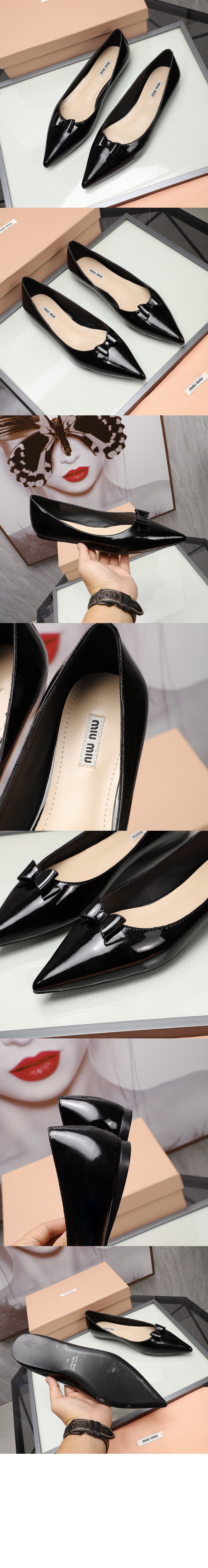 미우미우 가죽 발레리나 5F465D