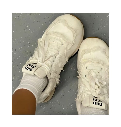 미우미우 뉴발란스 574 X 미우미우 데님 스니커즈