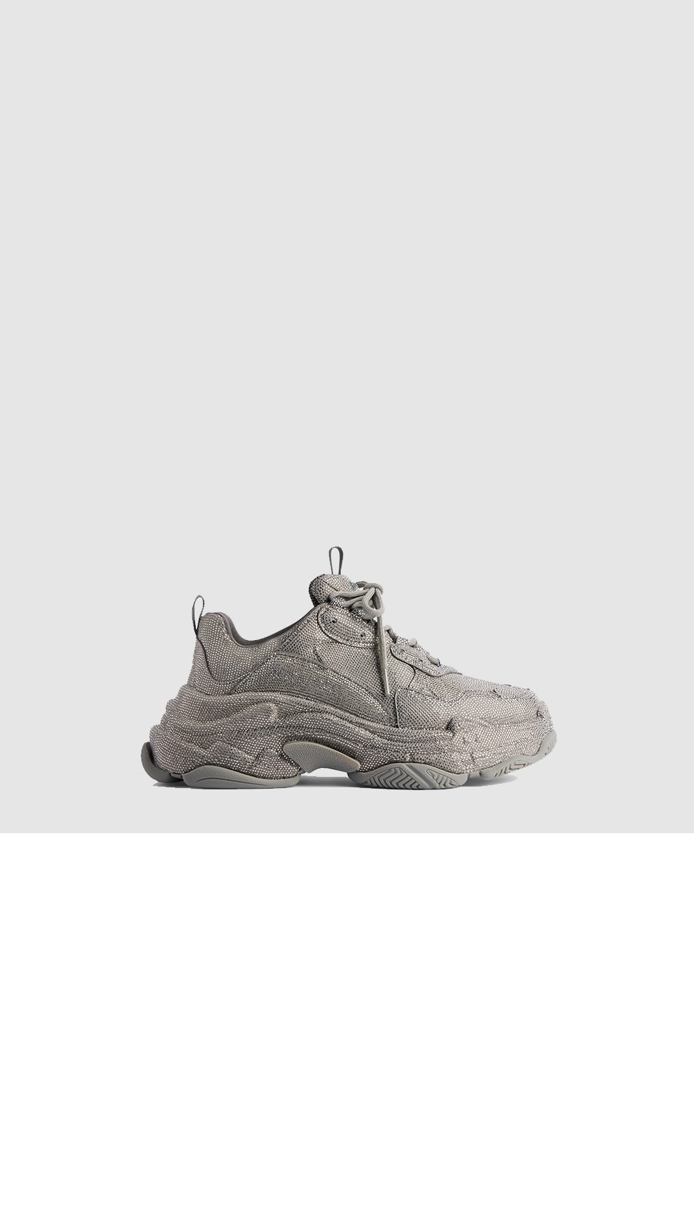 발렌시아가 TRIPLE S 라인스톤 스니커즈 536737