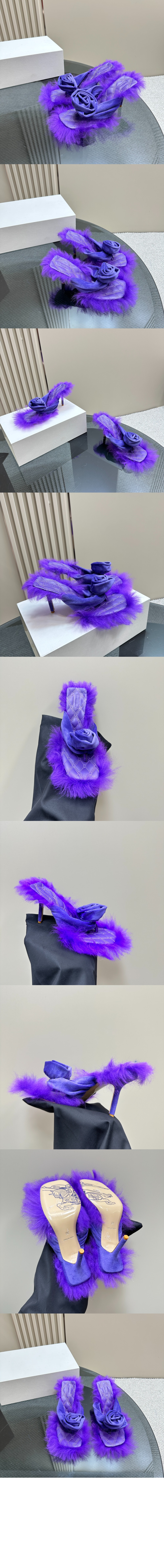 버버리 시어링 스텝 로즈 샌들 80756001