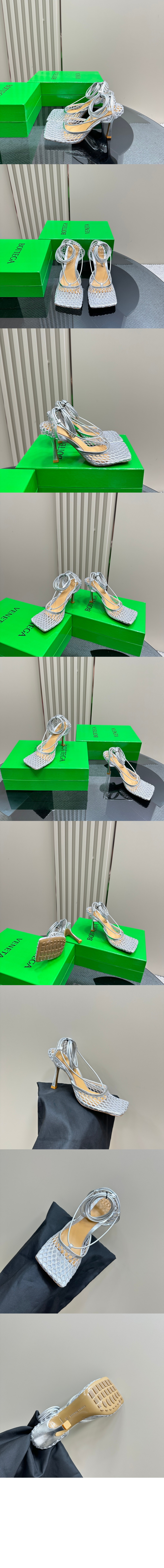 보테가베네타 스트레치 레이스업 샌들 764422