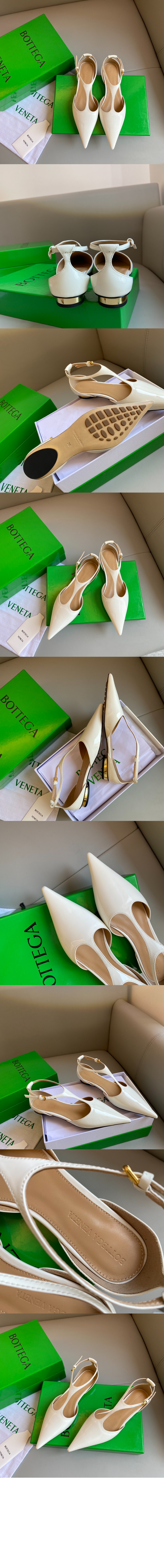 보테가베네타 플랫 발레리나 뮬 740412