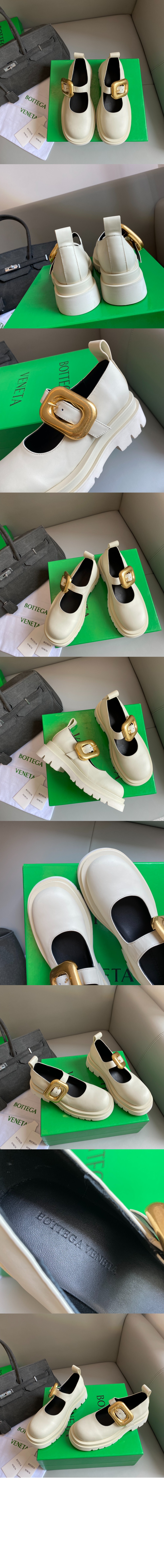 보테가베네타 러그 메리제인 플라츠 729884