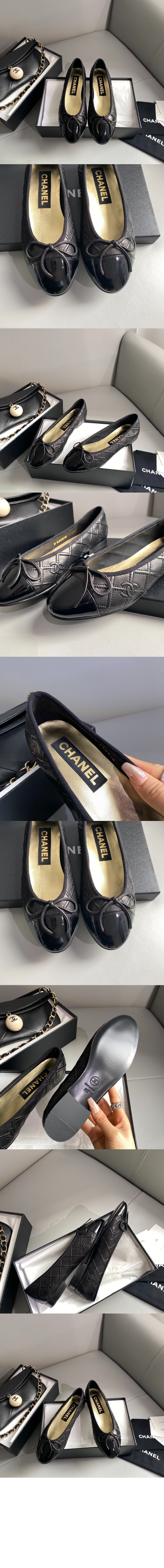 샤넬 발레리나 플랫슈즈 G40110