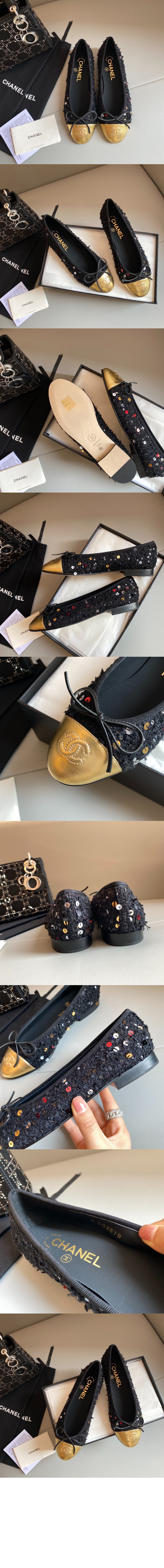 샤넬 발레리나 플랫슈즈 G02819