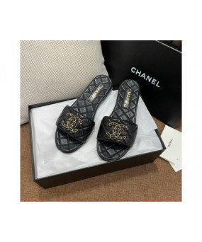 샤넬 CC로고 퀼팅 뮬 슬리퍼 슈즈