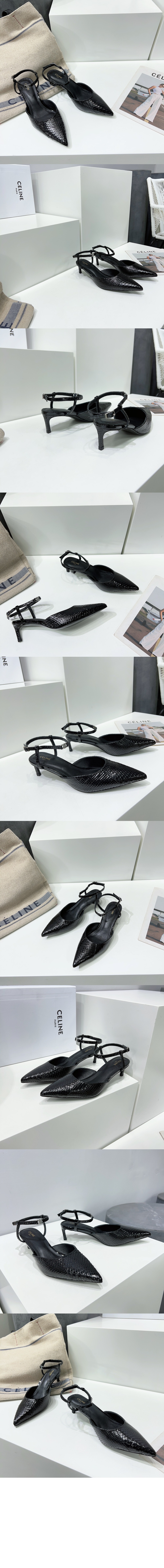 셀린느 키튼 스트랩 펌프스 348903