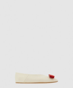 페레가모 바라 보우 발레 플랫 01I217