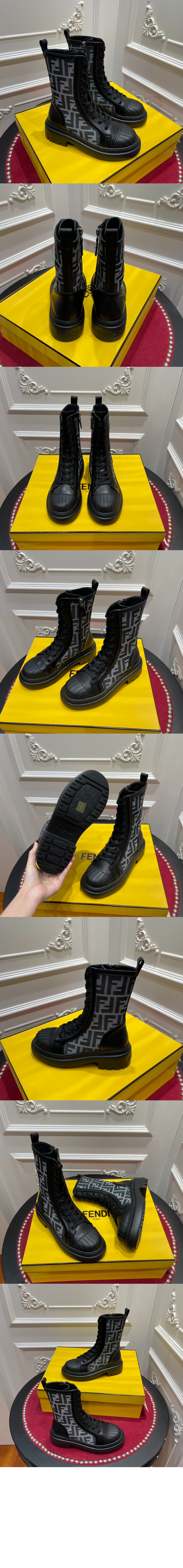 펜디 FF 도미노 라이더 앵클부츠 8T8353