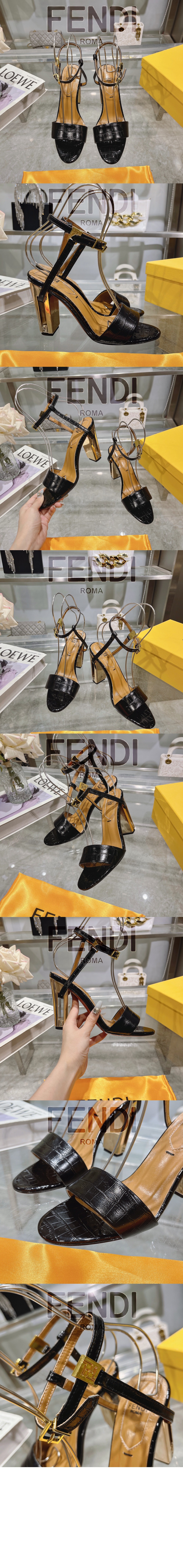 펜디 카룽 하이힐 샌들 8X8442