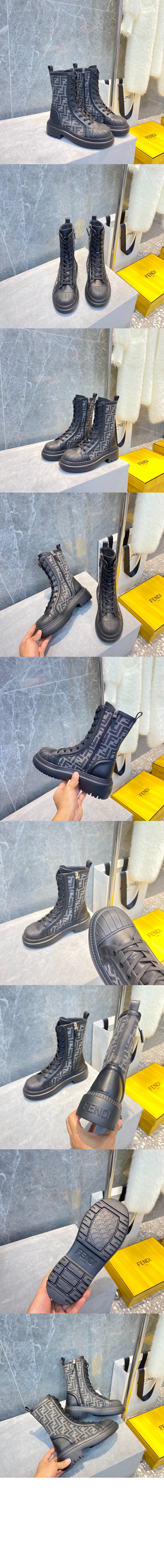 펜디 그라피 바이커 부츠 8T8381