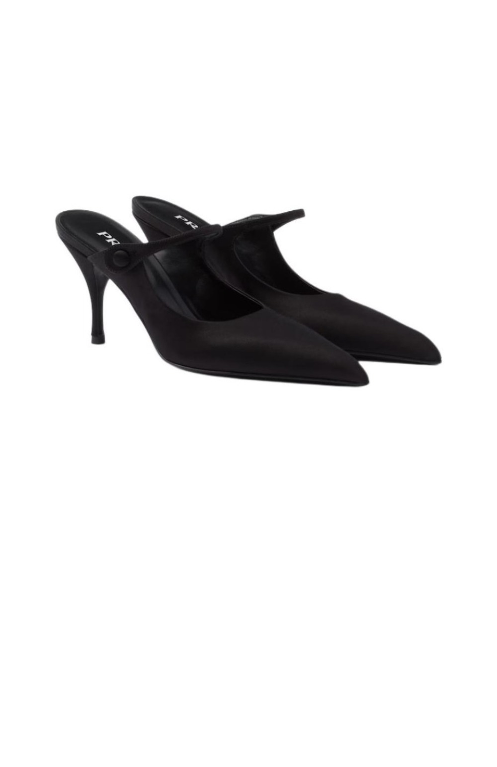 프라다 새틴 뮬 1I483N