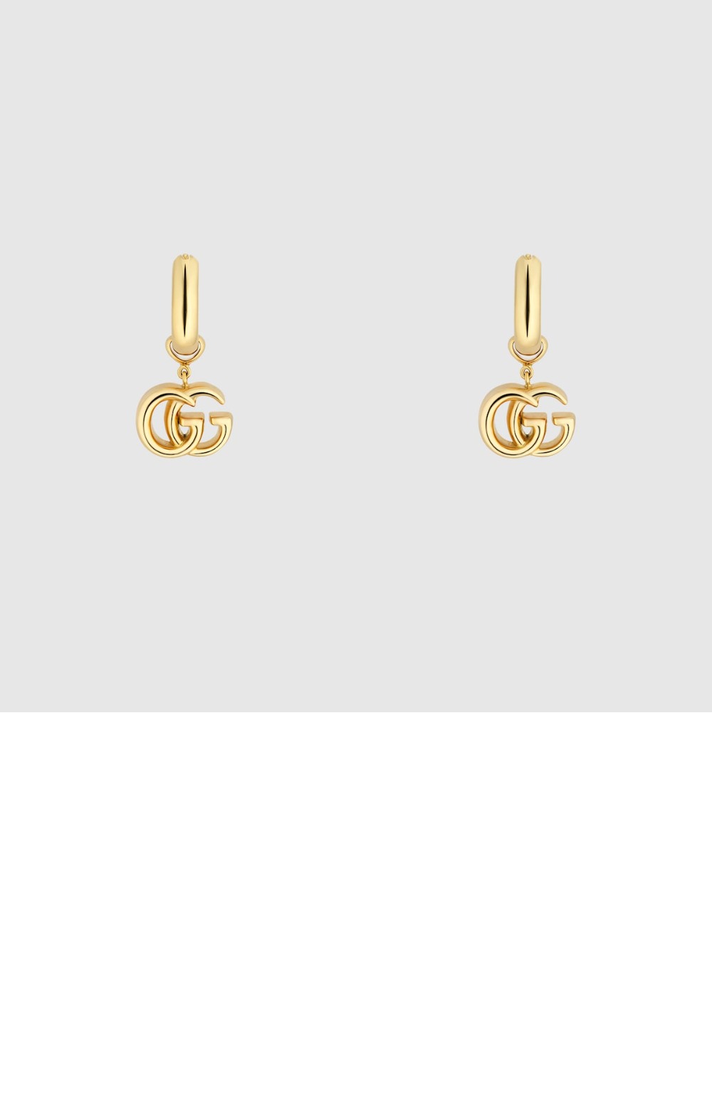 구찌 GG 골드 옐로우 러닝 귀걸이 582017