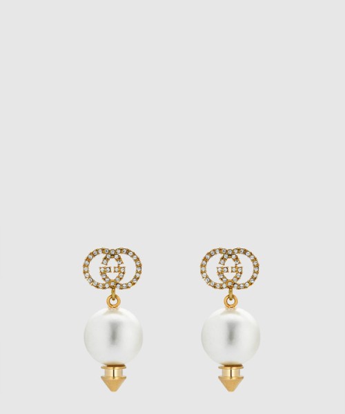 구찌 인터로킹 G 진주 귀걸이 582822