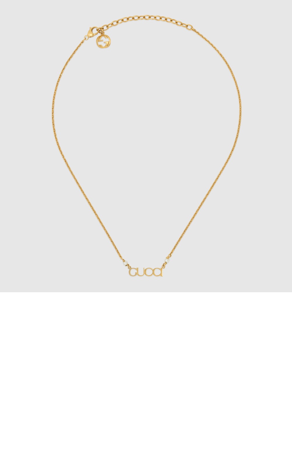 구찌 GUCCI 레터 목걸이 777037