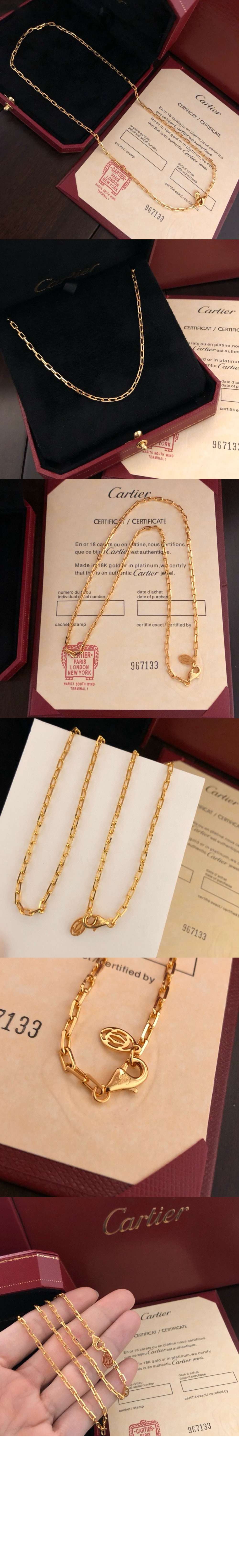 까르띠에 산토스 드 까르띠에 목걸이 B7224582