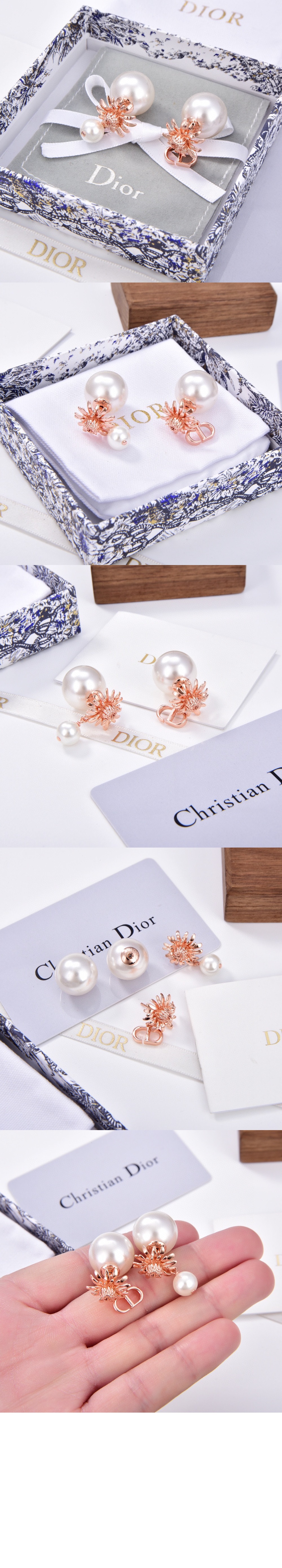 디올 트라이벌 진주 귀걸이 E2827