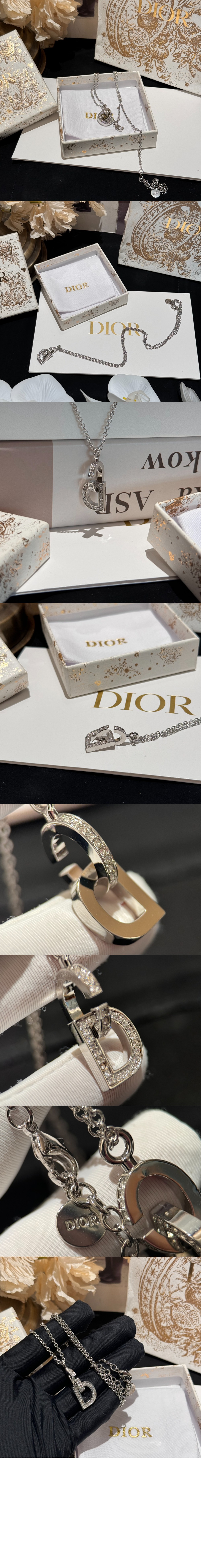 디올 CD Lock 목걸이 N2289