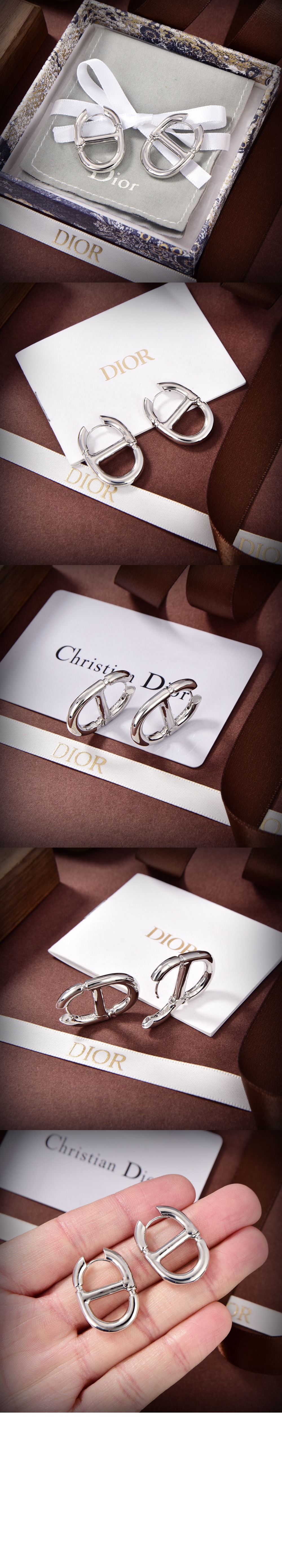 디올 Dior CD Navy 귀걸이 E2113