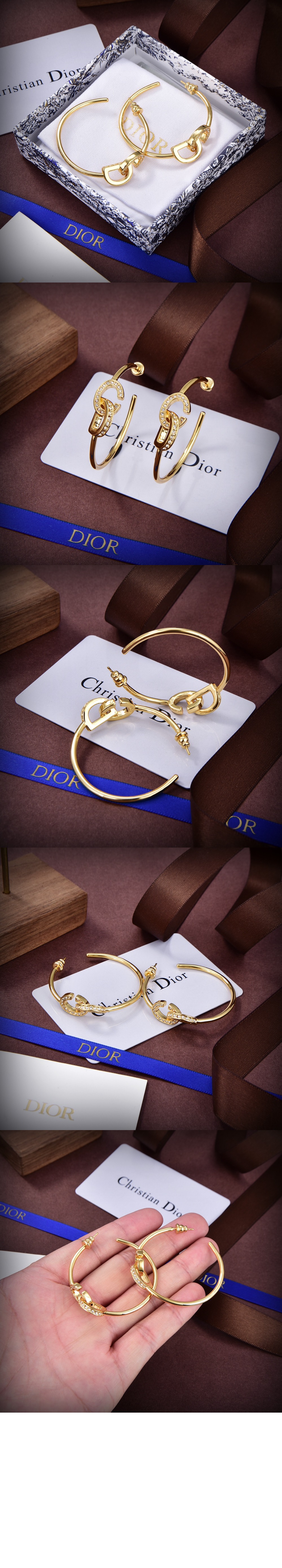 디올 CD Lock 귀걸이 E2429