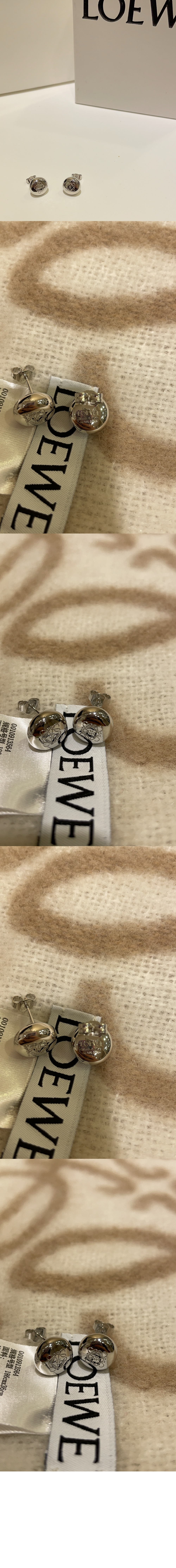 로에베 애너그램 페블 스터드 이어링