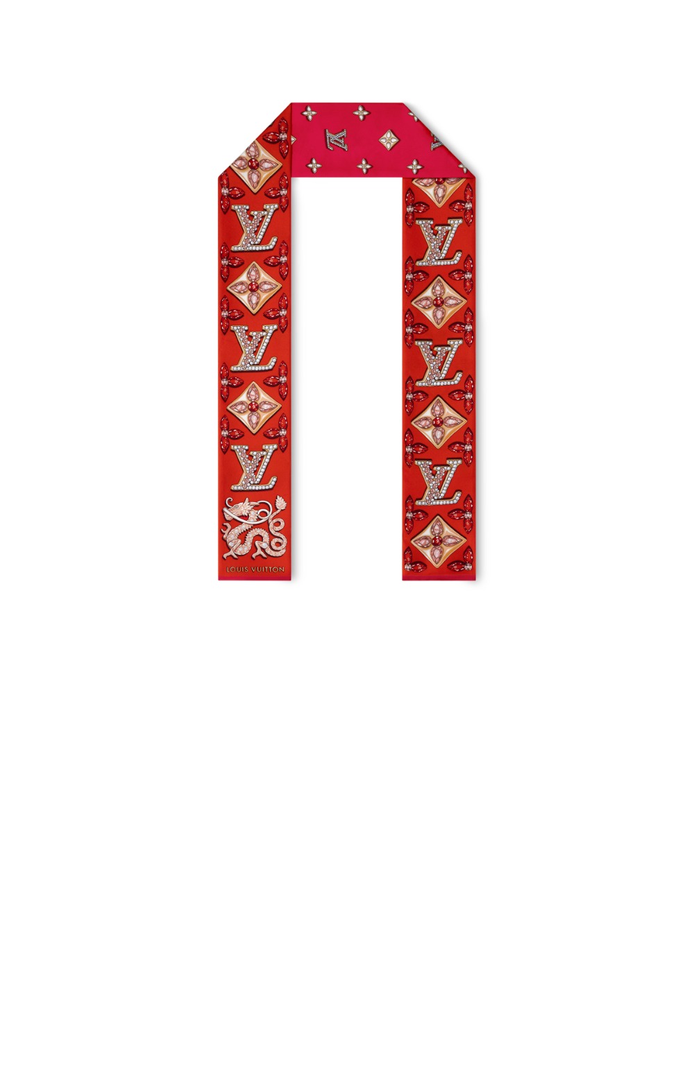 루이비통 프레셔스 드래곤 실크 방도 M79478