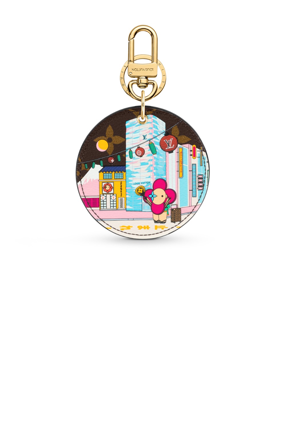 루이비통 일러스트 Xmas 도쿄 백 참 & 키 홀더 M00881