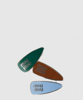 미우미우 에나멜 메탈 클립 5IF216
