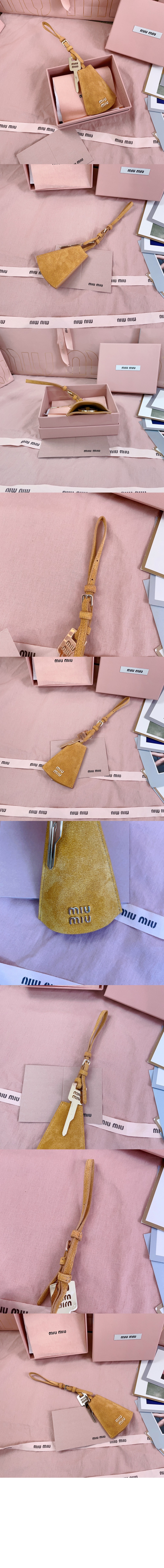 미우미우 스웨이드 가죽 트릭 5TL514