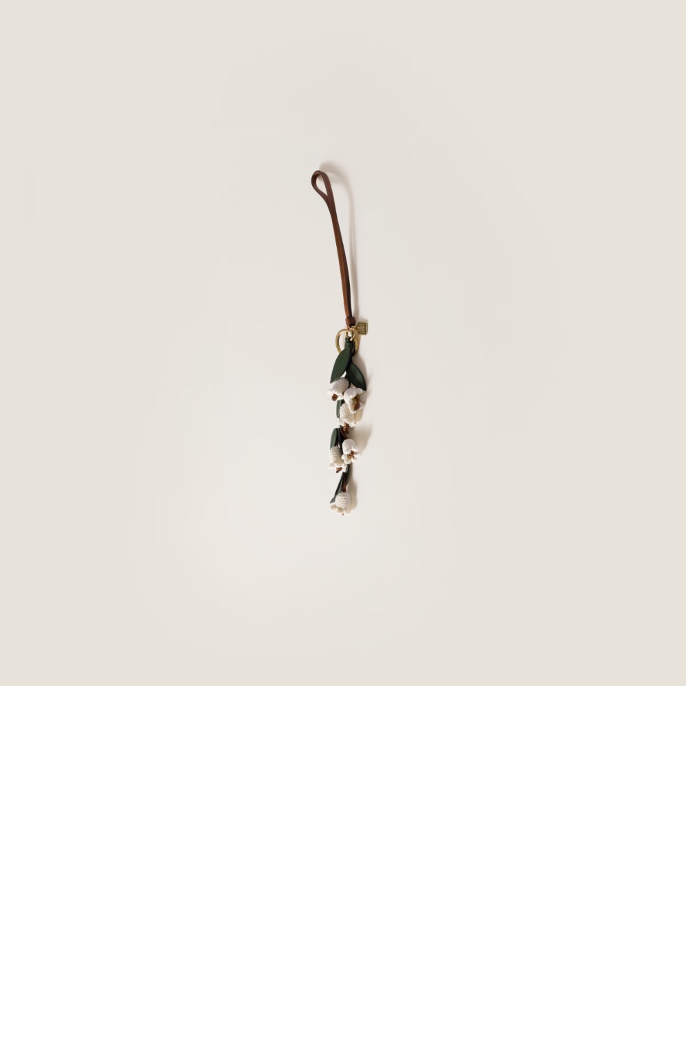 미우미우 트릭 가죽 키링 5TT221