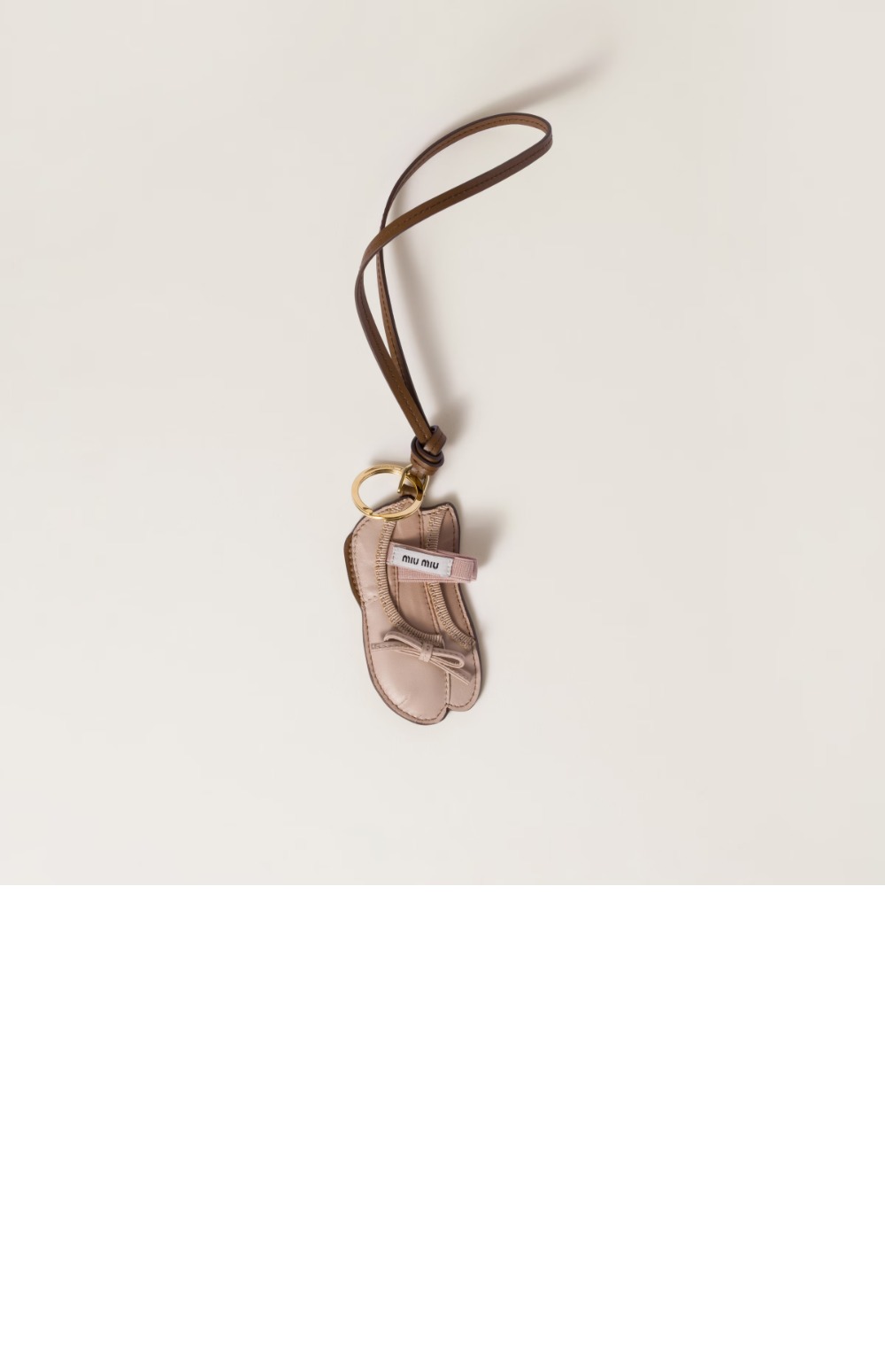 미우미우 발레 가죽 키체인 트릭 5TL533
