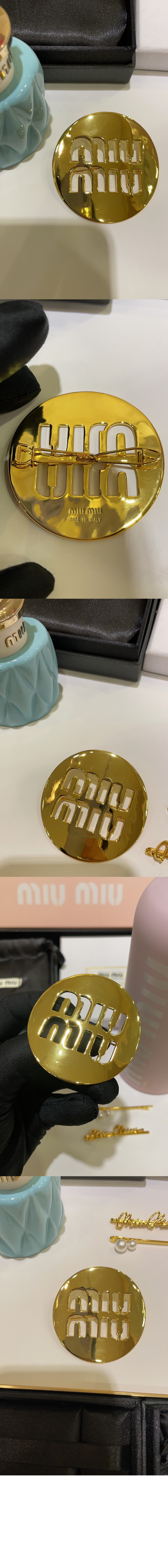 미우미우 헤어 클립 5JF128
