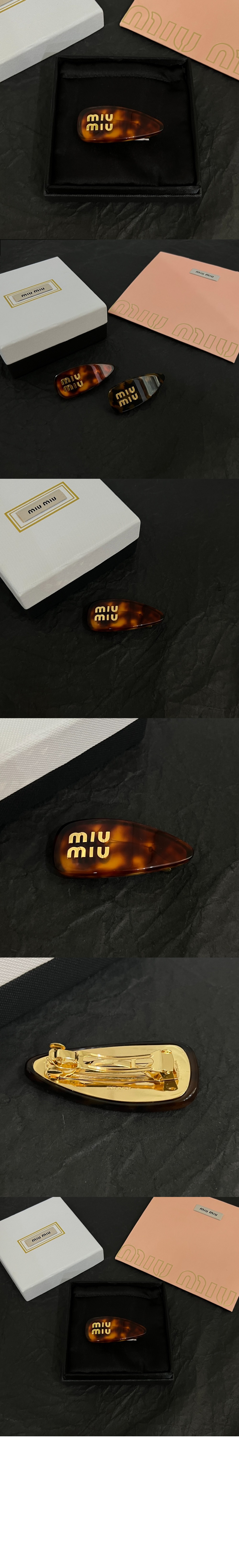 미우미우 헤어 클립 5IF150